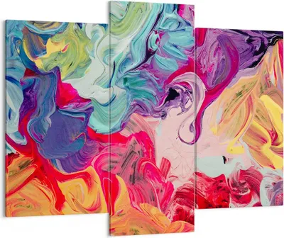 Produktbild von Bild auf Leinwand - Leinwandbild - Abstraktion modern - 130x100cm - Wand Bild - Wanddeko - Leinwanddruck - Bilder - Kunstdruck - Wanddekoration - Leinwand bilder - Wandkunst - CB130x100-3877