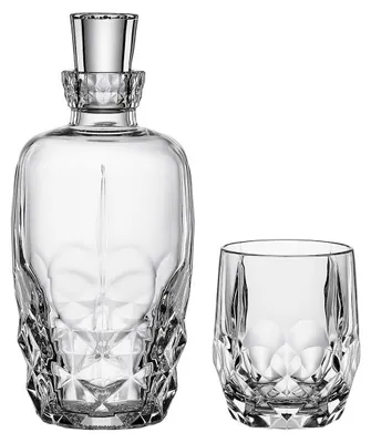 Produktbild von BOHEMIA CRISTAL Whisky-Set Sel.(Fl.1050ml)3tlg 801472