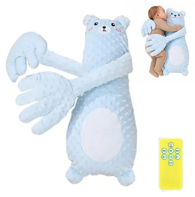 Produktbild von Baby Einschlafhilfe Hand– Beruhigende Klopfhand mit Fernbedienung, Schlafhilfe für Kinderwagen, Babybett & Schlafzimmer, Sanfte Einschlafunterstützung