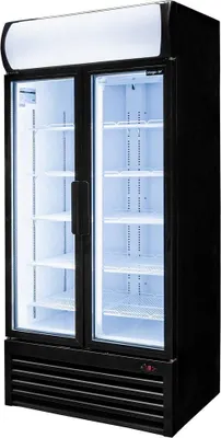 Zdjęcie produktu dla Witryna chłodnicza przeszklona 2-drzwiowa z oświetleniem LED Mega-M RICO i88 88x61x197 cm 568L