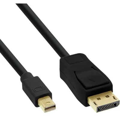 Obrázek produktu pro InLine 17136S, 0,5 m, DisplayPort, Mini DisplayPort, Samec, Samec, 3840 x 2160 px