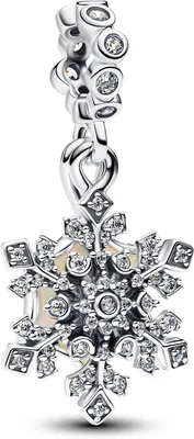 Produktbild von Pandora Charm-Anhänger Glitzer Schneeflocke Sterling-Silber 794142C01