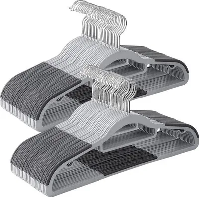 Immagine prodotto di Appendiabiti in plastica, 42 cm, 0,6 cm, grigio, girevole, antiscivolo