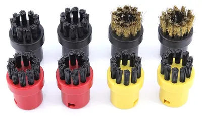Produktbild von Omgoods – Set mit 8 runden Bürsten für Dampfreiniger