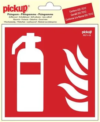 Produktbild von Feuerlöscher-Aufkleber – 150 x 150 mm.