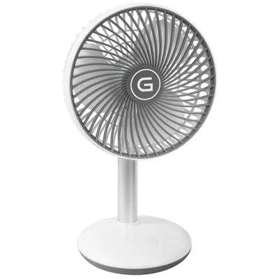 Image de Ventilateur de table à batterie VENTI 3010 R D.15cm H.288mm 220-240/50 V/Hz blanc GUTFELS