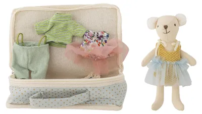 Zdjęcie produktu dla BLOOMINGVILLE MINI | Lara Puppe, Bunt, poliester | 15 cm (długość) x 5 cm (wysokość) x 10 cm (szerokość), zestaw 6 sztuk | 82064944