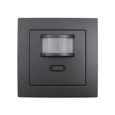 Produktbild von Unterputz IR Bewegungsmelder McPower ''Flair'' 160°, 500W, LED geeignet, anthrazit