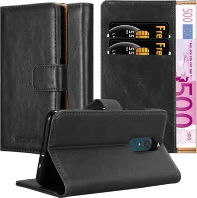 Immagine prodotto di Cadorabo cover per WIKO VIEW XL cover protettiva in nero cover per cellulare custodia libro custodia