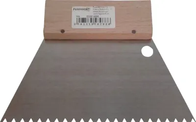 Produktbild von Leim Klebstoff Trapez Zahnspachtel Bodenleger 180mm x 130mm gezahnt B8 (4.0x4.0mm)