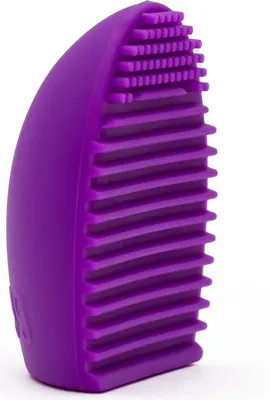 Produktbild von Intirilife Pinsel Reiniger aus Silikon in Lila - 7.3 x 5.5 x 3 cm - Make Up Pinsel Reinigung Kosmetik Pinsel Reinigungsmatte Pad für Makeup Pinsel und Schwämmchen