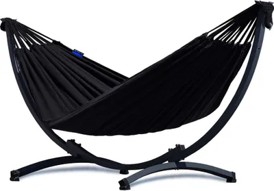 Produktbild von Hängematte mit Gestell I Stabiler Rahmen 200kg - 250cm Balkon I Hängematte 200x120cm I Indoor Outdoor Garten Pool Terrasse Stahl