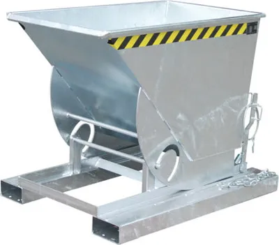 Produktbild von BAUER Muldenkippbehälter - 500 l Volumen - 1.000 kg - feuerverzinkt