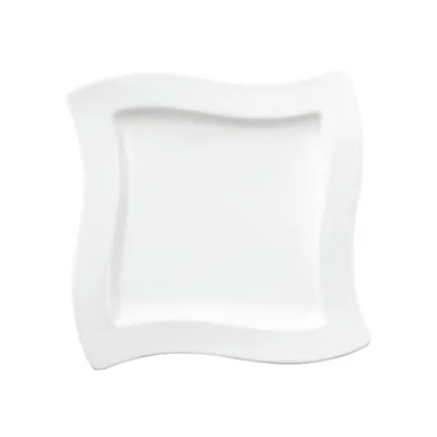 Obrázek produktu pro Villeroy & Boch NewWave sada 4 snídaňových talířů 24x24 cm z bílého porcelánu