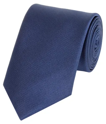 Produktbild von Fabio Farini - 1 Stück elegante Dunkelblaue Herren Krawatten - Schlips in 8cm Breit (8cm), Enzianblau