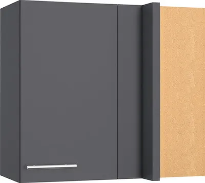 Produktbild von Optifit Eckhängeschrank Ingvar420 BxTxH 85 x 34,9 x 70,4 cm anthrazit matt zerlegt Anschlag reversibel KFIN OEM856-8+