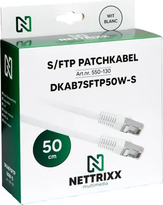 Obrázok produktu pre NETTRIXX - CAT7 SFTP Patchkabel 50 cm Weiß Obchod - 550130