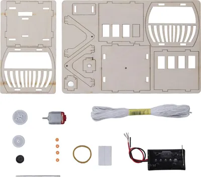 Zdjęcie produktu dla DIY drewniana kolejka linowa zestaw do eksperymentów naukowych dla dzieci prezenty urodzinowe DIY