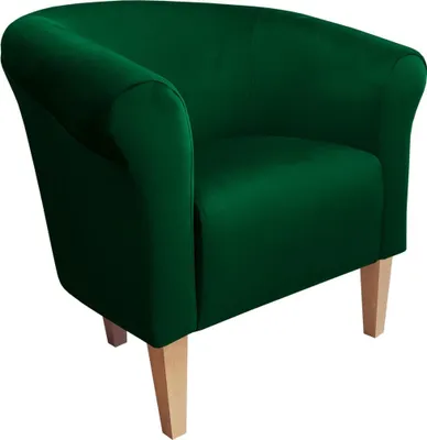 Zdjęcie produktu dla Fotel Milo nogi 20cm buk zieleń butelkowa MG25