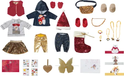 Produktbild von BABY born® Adventskalender 2022, Puppenzubehör