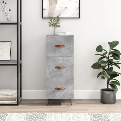 Produktbild von "2026 Aktion"Sideboard/Kommode - elegantes Design - Buffetschrank - Betongrau 34,5x34x90cm Holzwerkstoff NEU220103 - Kommoden