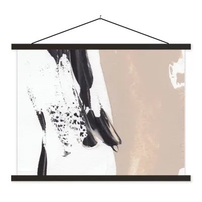 Produktbild von MuchoWow® Textilposter Farbe - Design - Abstrakt 40x30 cm mit schwarzem Rahmen - Dekorationen