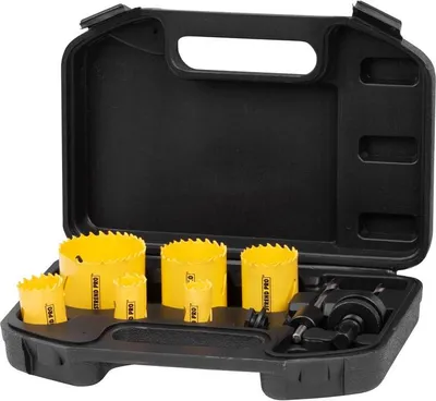 Zdjęcie produktu dla Zestaw otwornic Strend Pro BHS 6689, bimetal, wiertło puszkowe, 9-częściowy, 19-57 mm, profesjonalny