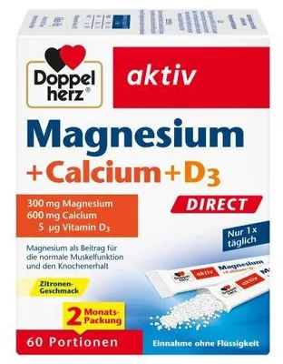 Produktbild von Doppelherz Magnesium+Calcium+D3 Direct Pellets 60 St