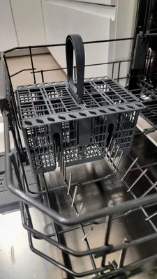 Produktbild von Korb mit Deckel, Grau für Spülmaschine