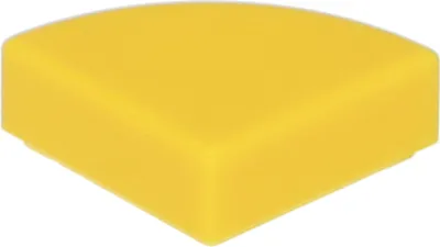 Produktbild von Lego® 1x1 Fliesen Rundecke 25269 - 250 Stück Gelb