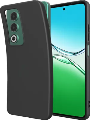 Image de Cazy Coque compatible avec Oppo A5 (5G) Coque en Silicone – Coque Flexible – Noir