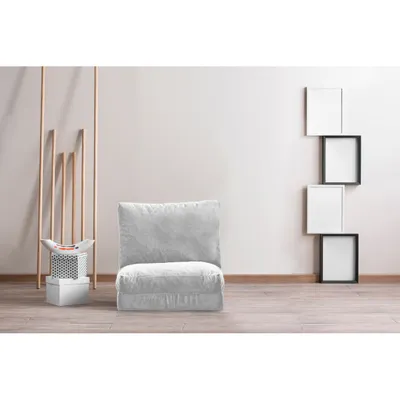 Obrázek produktu pro Hanah Home, Taida- FTN2317, šedá, rozkládací pohovka, rám: 100% kov