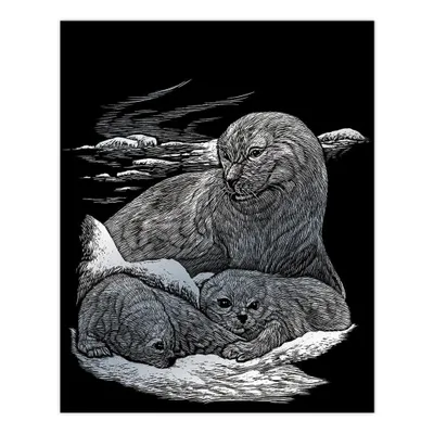 Productafbeelding van Royal & Langnickel zilverfolie graveerkunst, 18" x 10", Robbe & Welpe