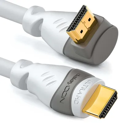 Produktbild von deleyCON MK2692, 0,5 m, HDMI Typ A (Standard), HDMI Typ A (Standard), 3D, 18 Gbit/s, Weiß