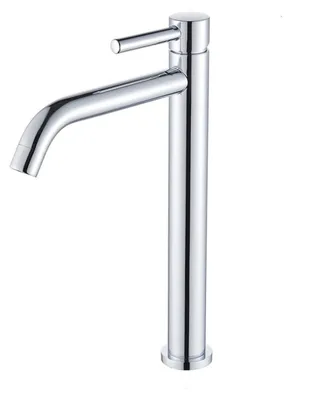 Obrázek produktu pro Baterie umyvadlová, koupelna, vysoká, jednopáková, mosaz, chrom, výška výtoku 190 mm