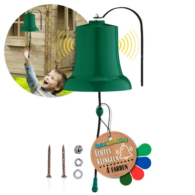 Produktbild von Spielturmking Schiffsglocke FELIX - Spielturm Zubehör Glocke mit echtem Geräusch - Dunkelgrün 32571-44