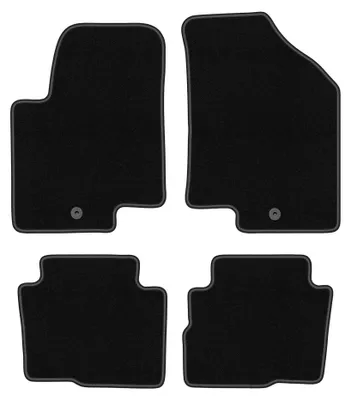 Productafbeelding van Velours automatten voor Kia Soul I 2009-2013 (crossover) – 4-delig, zwart, op maat – Wielganizator BASIC