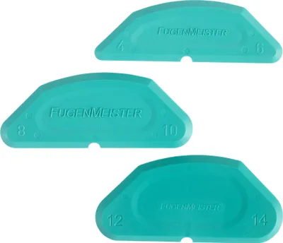 Produktbild von TRIUSO Glättespachtel - Radiusschablonen 3er-Set - FUGMER