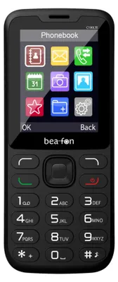 Imagen del producto de Beafon C190 LTE, diseño vertical, doble SIM, pantalla de 6,2 cm (2,44"), Bluetooth, batería de 1000 mAh, color