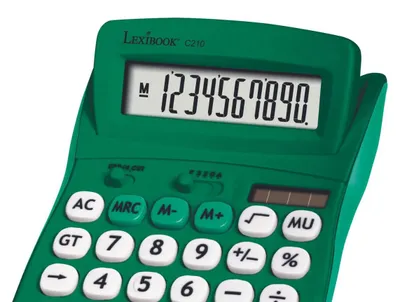 Image de Calculatrice de Bureau verte 10 Chiffres