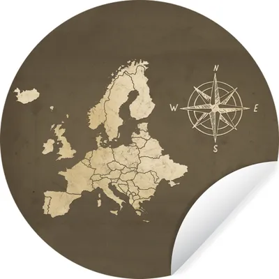 Produktbild von MuchoWow® - Mauerkreis - Wand Bilder - Wandsticker - Wohnzimmer Dekoration - Dekoration für die Wände - Aluminium - Babyzimmer