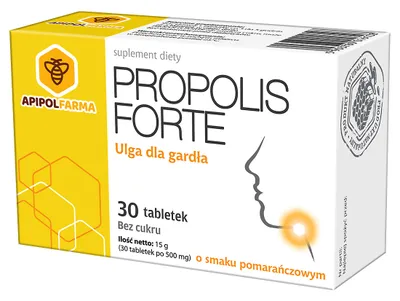 Immagine prodotto di Compresse di propoli al gusto di arancia - Supporto all'immunità - 30 pezzi