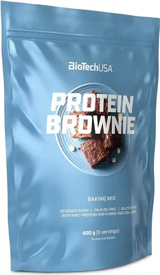 Obrázok produktu pre BioTech USA Protein Brownie 600 g brownie / Proteínové snacky / Zmes na prípravu chutných proteínových brownie