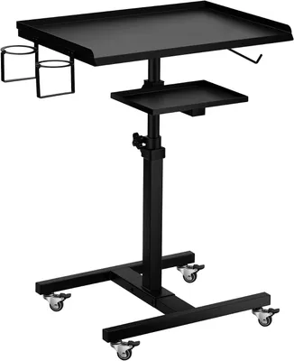 Productafbeelding van Werkstation voor tatoeages, salonwagen met wielen, inclusief standaard, rek en tray