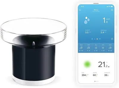 Productafbeelding van Famanu digitale regenmeter - Multifunctioneel met externe sensor
