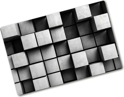Produktbild von Tulup Glas Herdabdeckplatte - 80x52 cm - Glaskeramikkochfeld-Abdeckung Spritzschutz Glasabdeckplatte - Einteilig - Kunst: Modern & Klassisch - Abstraktes - Grau