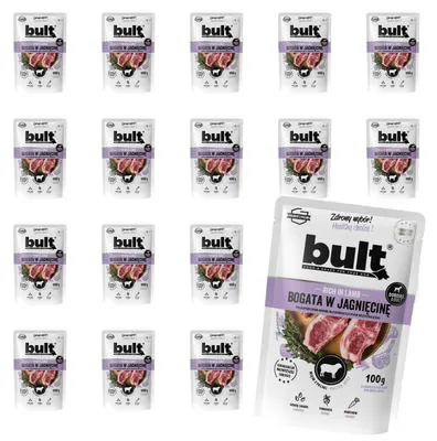 Produktbild von Bult | Feuchtigkeitsspendendes Futter für Hunde - 20x100g - 75% Tierische Zutaten - 79% Feuchtigkeit - Nassfutter