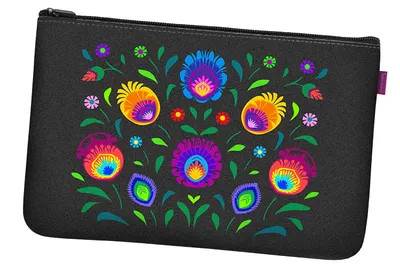 Produktbild von Bertoni Taschenkosmetiktasche aus Filz XXL Anthrazitfarbener Oberek