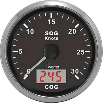 Immagine prodotto di Tachimetro digitale GPS 60 nodi con bussola, 12V Wema 110389