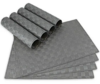 Immagine prodotto di Tovagliette MODERN set di 8 grigio come tovagliette da tavola